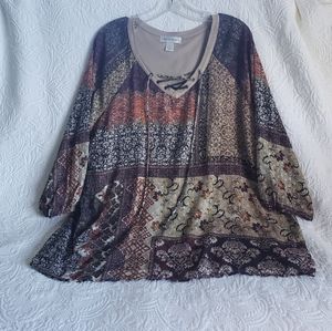 🌷 3/$10 Bundle & Save  Christopher & Banks XL Shirt 3/4 Sleeves